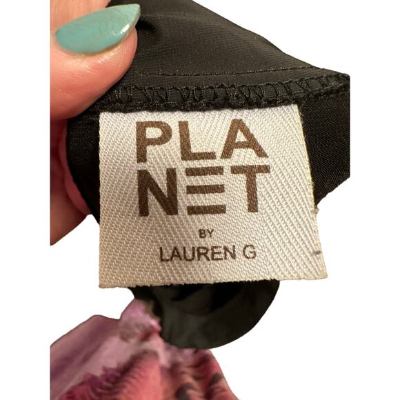 Planet by Lauren G Microfiber Boho Matte Jersey Tunic - Size 2 (10 -14) - Picture 8 of 13